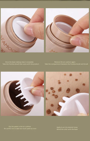 Waterproof Freckle Makeup Stamp Kit for Natural Long-lasting Look