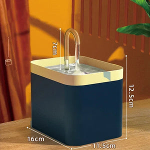 1.5L Quiet Pet Water Fountain with Smart Burnout Protection for Cats and Dogs