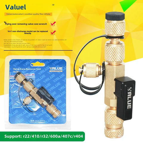 Air Conditioner Valve Core Disassembly Tool Refrigerator Fluorine Process Wrench
