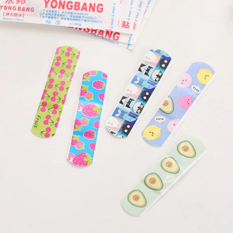 50pcs Baby Cartoon Bandage Strips Waterproof Wound Patches Kawaii Breathable Hemostasis Plasters