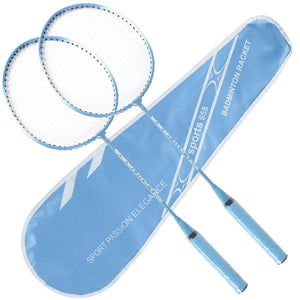 Lightweight Badminton Racket Set with Bag - Outdoor Sports Gear for Beginners