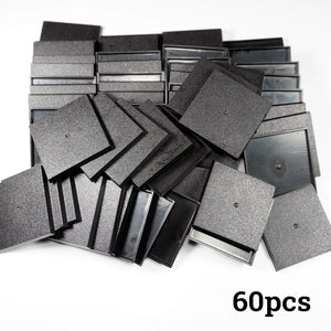 10-Pack 50mm Square Miniature Bases for Tabletop Wargames Models
