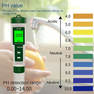 10 in 1 Water Quality Tester: pH/EC/TDS/ORP/Temp/Salt/Resistivity for Aquariums & Pools