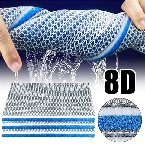 Aquarium Reusable 8-Layer Sponge Filter Pad - Foam for Fish Tank & Pond - Denitrifier, Non-Gel Accessories