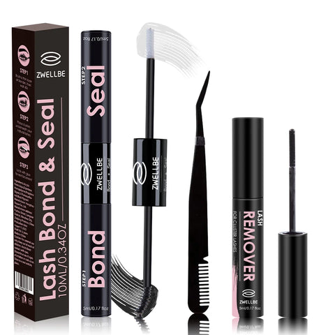 Eyelash Extension Remover Kit with Tweezers for Easy Lash Removal