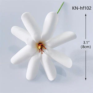 100pcs Foam Tiare Flower Hair Picks Tropical Polynesian Hula Accessories
