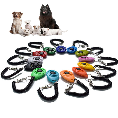 Dog Training Clicker with Wrist Strap - Effective Sound Trainer Tool for Dogs and Cats