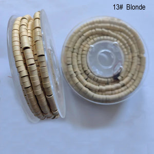 1000pcs 5.0mm Silicone Aluminum Micro Rings Hair Extension Beads with Loop Hook and Plier Tool Kit