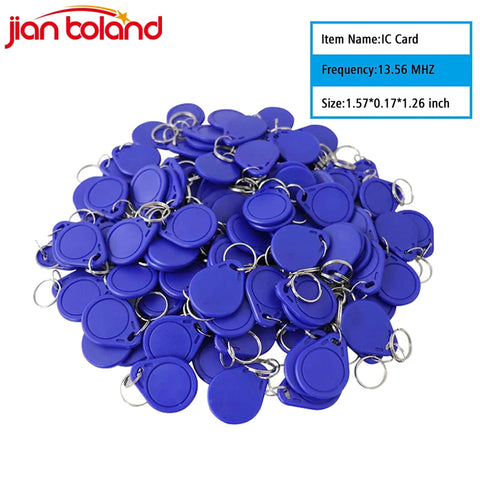 Bulk RFID Key Fobs 13.56MHz S50 Proximity IC Access Control Tokens (10/50/100 pcs)