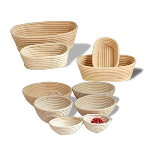 10" Oval Rattan Bread Proofing Basket for Sourdough Baking