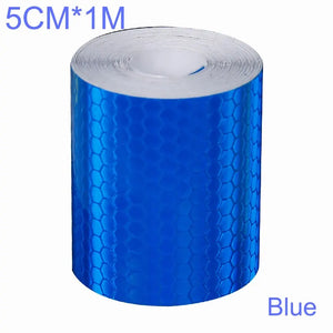 100cm x 5cm Reflective Tape Safety Warning Sticker for Cars & Motorcycles