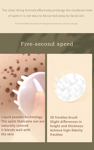 Waterproof Freckle Makeup Stamp Kit for Natural Long-lasting Look