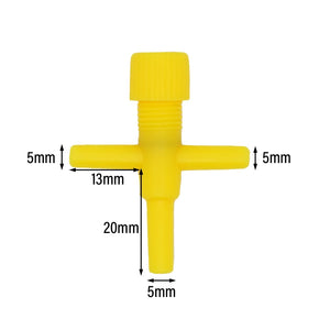 10-Piece Adjustable Aquarium Air Valves for 4mm Tube - Oxygen Pump Divider for Fish Tank