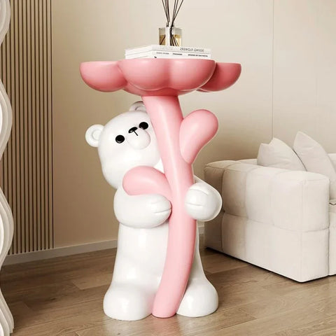 Cartoon Bear Coffee Table Organizer - Sofa Bedside Sundries Holder & Home Decor Ornaments