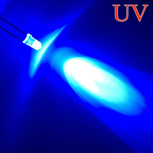 1000pcs 3mm LED Diode Kit: White, Red, Yellow, Blue, Green - Assorted Light Bulbs for DIY Electronics
