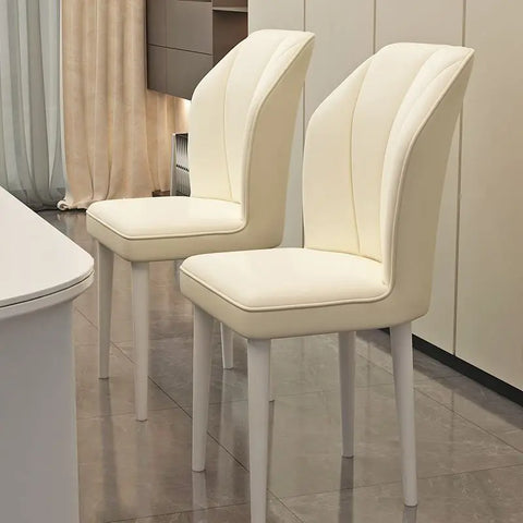 Cream Style Luxury Dining Chair - Soft Backrest for Home, Restaurant, Makeup Station, Casual Use