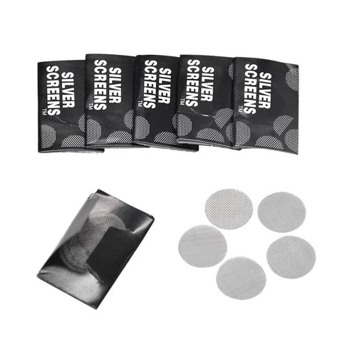 20mm Hookah Charcoal Screens - Silver Heat Management, 50/100 Pack