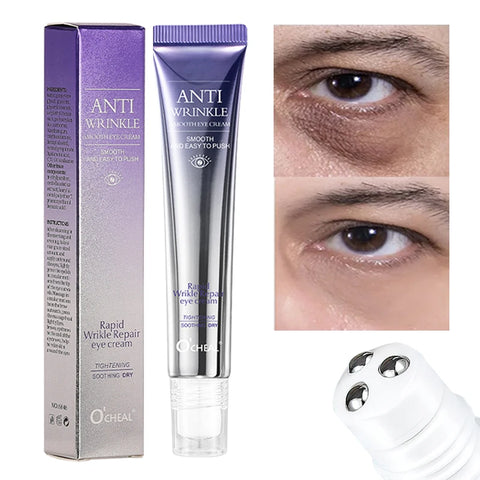 Anti-Aging Eye Serum Roller for Wrinkles, Dark Circles, Puffiness – Hyaluronic Acid Formula