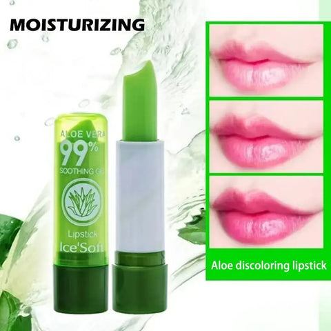 Aloe Vera Lip Balm - Color-changing, Moisturizing, Long-lasting | Single Pack