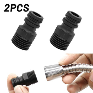 1/2" Quick Connect Garden Hose Adapter Set, 2-Pack - Easy Fit Garden Tool Accessory