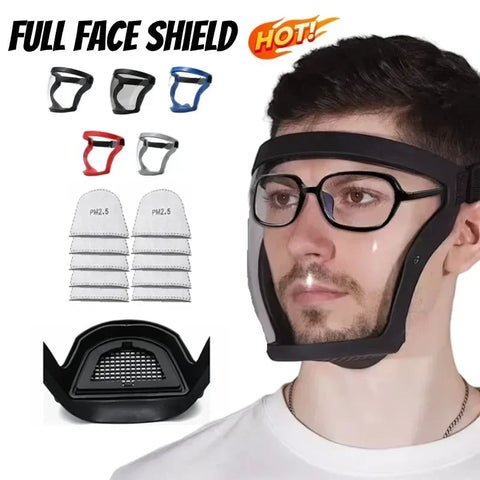 Fog-Free Face Shield Safety Mask, Splash-Resistant for Kitchen Use