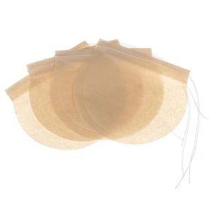 100 Eco-Friendly Biodegradable Drawstring Tea Bags 6x7cm for Loose Leaf & Herbal Filters