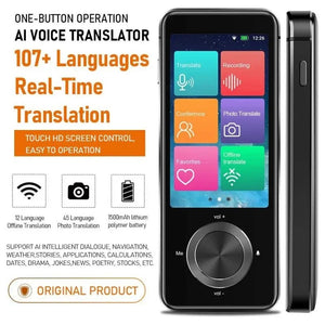 Instant Translator Device with 137 Languages, Real-Time Voice & Text Translation, 16 Offline Supported