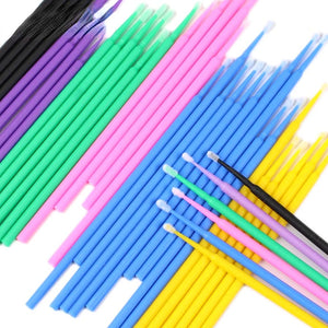 100 Pack Disposable Mascara Brushes for Lash Extensions & Makeup Application