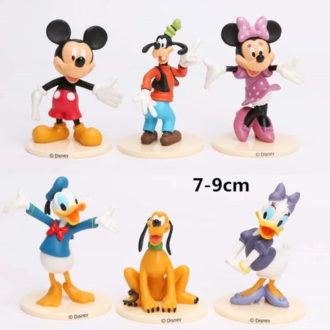 Cartoon Cake Toppers Set (6 pcs) - Kids Birthday Party Decorations
