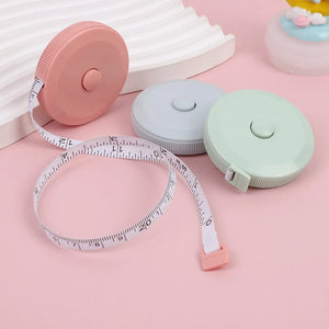 1.5m Portable Soft Tape Measure for Students, Sewing, Clothing, Auto Retract, Compact & Durable