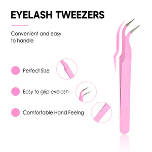 "Eyelash Extension Remover Kit: Tweezers & 8ml Glue Remover"