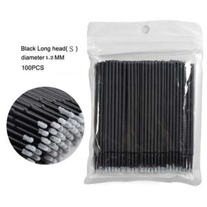 100-Pack Disposable Mascara Wands for Lash Extensions & Makeup