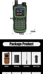 2025 Long Range Walkie Talkie 1000 Channel UHF VHF Ham Radio FM USB-C Charge Waterproof 2-Way Radio