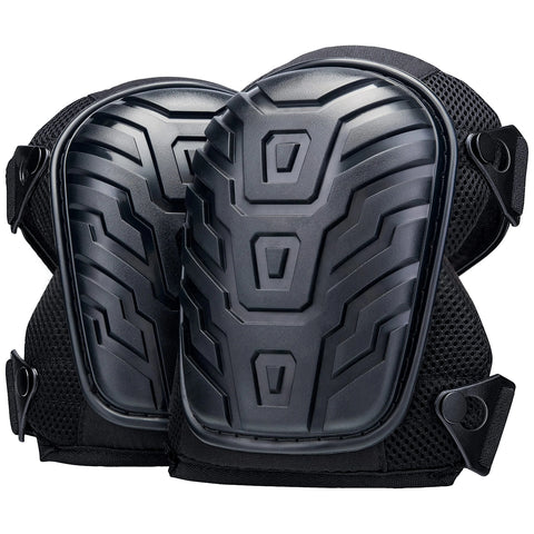 Heavy Duty Knee Pads for Work, Gardening & Construction - Adjustable Straps & Clips, Tactical Industrial Protection