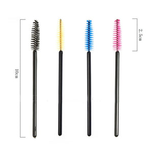 100-Pack Disposable Mascara Wands & Brow Brushes for Makeup Professionals