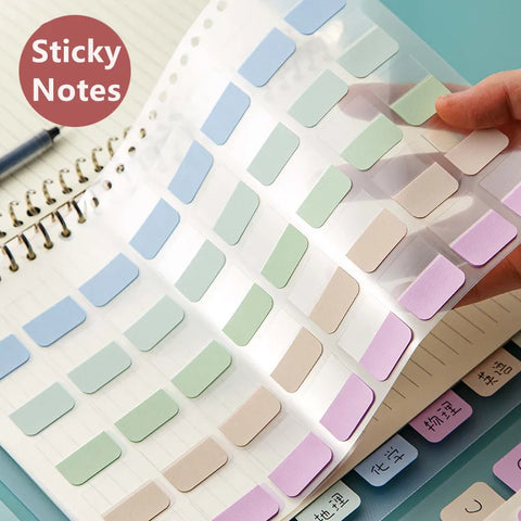 4pcs Transparent Sticky Notes A5 B5 Self-Adhesive Bookmark Tabs for Annotation and Reading
