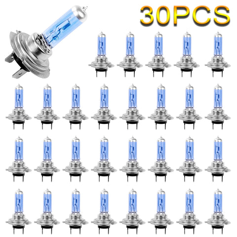 H7 100W 6000K LED Headlight Bulbs, Super Bright Xenon White Car Fog and Daytime Running Lights, 30/1 Pack