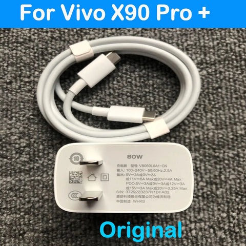 Fast 80W Type-C Charger Cable for Vivo X90 Pro Plus