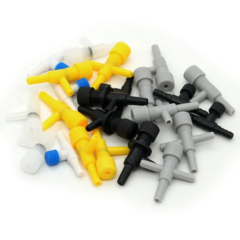 10-Piece Adjustable Aquarium Air Valves for 4mm Tube - Oxygen Pump Divider for Fish Tank