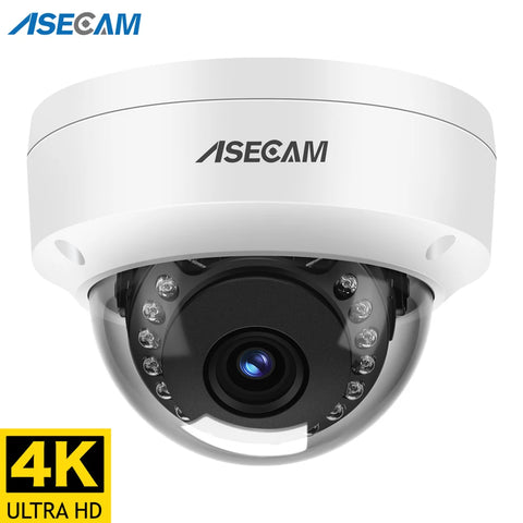 8MP 4K PoE IP Camera IK10 Explosion-Proof Outdoor H.265 Onvif Metal Dome CCTV Security 4MP Surveillance