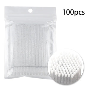 100 Pack Disposable Mascara Brushes for Lash Extensions & Makeup Application
