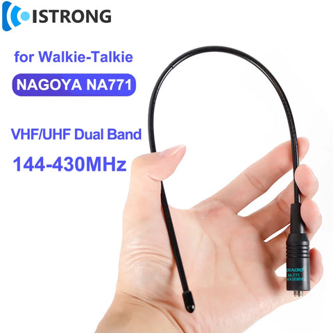 Dual Band 144/430mh VHF/UHF Radio Walkie-Talkie Flexible Whip Antenna Amplifier Signal Booster