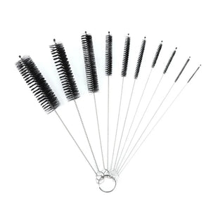 10-Piece Bottle and Straw Cleaning Brush Set - Multi-Size for Bottles, Straws, Jars Cleaning