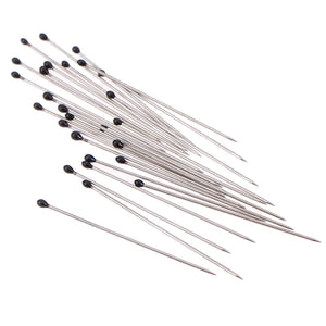 100 Pcs Stainless Steel Insect Pins with Plastic Box for Entomology & Lab Use