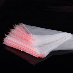 100 Pack Freezer Safe 50 Micron Ziplock Bags, Food Storage for Snacks & Cookies