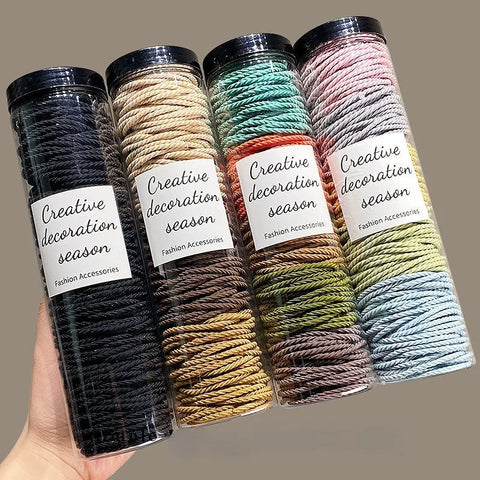 100 pcs Seamless Elastic Hair Ties Non-Slip Hair Rings Ropes for All Hair Types