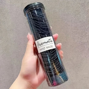 100 pcs Seamless Elastic Hair Ties Non-Slip Hair Rings Ropes for All Hair Types