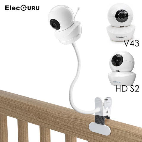 Flexible Clip Clamp Mount for Baby Monitors, Crib Cot Shelf Attachment