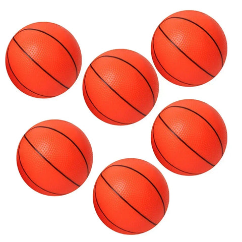 6pcs 10cm Mini Inflatable Basketballs for Kids Indoor Outdoor Sports Toy Parent-Child Games