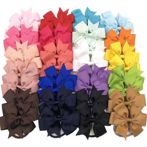 20 Pcs Fishtail Bow Hair Bands Ribbon Hair Ties Leather Hair Cords Accessories